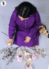 NZSC-1508 Stiched 2 Piece Dark Parrple Co Ord Set Cotton